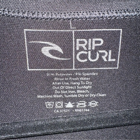 Rip Curl Live the Search Men’s Long Sleeve Crewneck UPF 50 Swim Shirt Sz L GUC - Picture 4 of 7